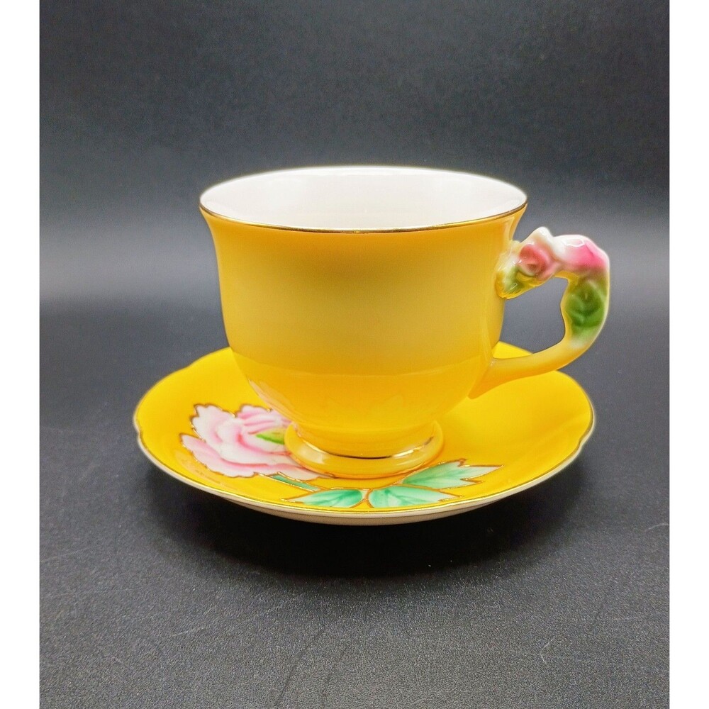 Royal Winton Grimwades Teacup Princess China Saucer Yellow Occupied Japan Yellow